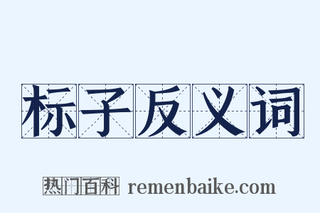 标子反义词是什么意思的图片